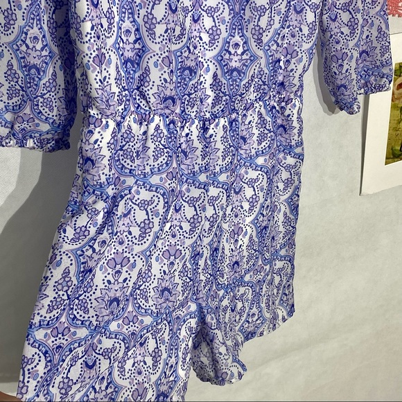 The Children's PLACE purple/Blue Cold Shoulder Romper XXL NW/OT - Picture 5 of 10